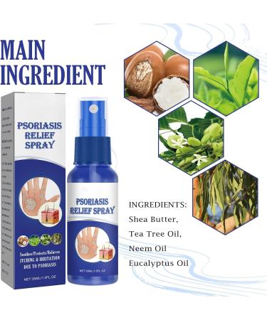 EXQST 30ml Psoriasis Repair Spray - Herbal Treatment for Skin Plaque Psoriasis - Stops Burning and Itching - 3pcs - Buy Online on GoSupps.com
