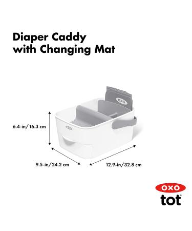 OXO Tot Diaper Caddy with Changing Mat - Convenient Storage Solution for Baby Essentials - Buy Online on GoSupps.com