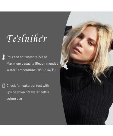 Buy 2 Liter Hot Water Bottle with Cover | PVC Warm Bottle for Pain Relief | Classic Dark Gray | Ideal for Neck Shoulders Cramps & Cold Therapy - Buy Online on GoSupps.com