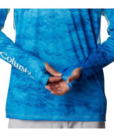 Columbia Men's Super Terminal Tackle Vent Hoodie Gulf Stream PFG Camo Gradient - Size Large | [Your Company Name] - Buy Online on GoSupps.com
