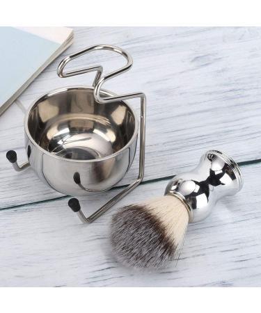 Premium Shaving Tool Set - Stainless Steel Stand & Brush Holder | Eco-Friendly Rust-Free | International Shipping Available - Buy Online on GoSupps.com