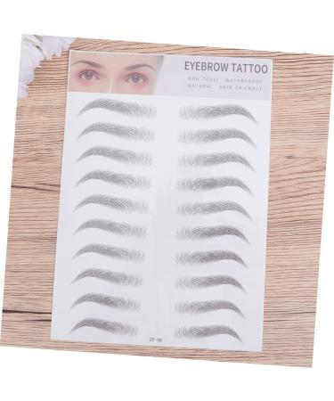  Mipcase Mipcase Artificial Eyebrow Hair Transfer Stickers Safe Eyebrow Stencils - Buy Online on GoSupps.com