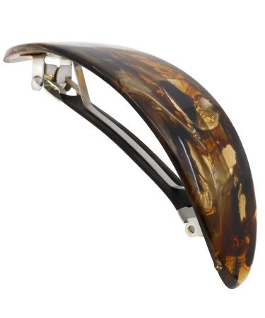 Camila Paris CP3322 French Hair Barrette Oval For Thick Curly Wavy Long Hair  Strong Hold Grip Hair Clips for Women  No Slip Rubberized Metal Clasp  Styling Girls Hair Accessories  Made in France Gold