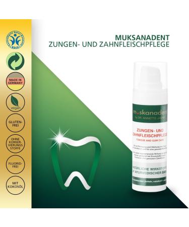 Premium Mouth Hygiene Gel - Muskanadent | Ayurvedic Dental Care for Tongue & Gums | Vegan Formula with Sage Neem Oil Clove & Peppermint | 30 ml - Buy Online on GoSupps.com