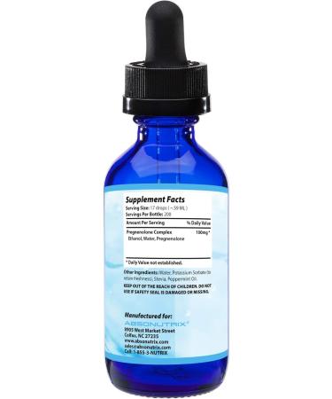 Absonutrix Pregnenolone Supplement 100mg 4 Oz Liquid 200 Servings Made in USA Quick Absorption Quality Potent Ingredients Third-Party Tested Non-GMO GMP Certified Cruelty-Free Products - Buy Online on GoSupps.com