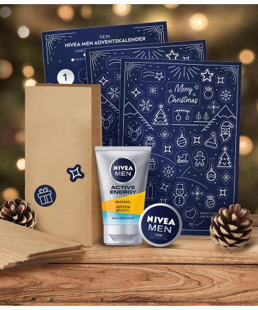 Nivea Men Advent Calendar 2021 | 24 Unique Pampering Moments | Perfect Christmas Care Set & Accessories for Advent Season - Buy Online on GoSupps.com