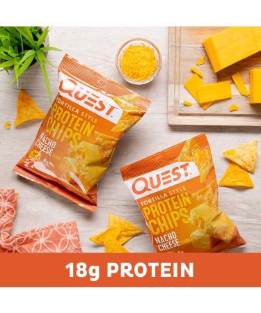 Quest Nutrition Ready To Drink Chocolate Protein Shake High Protein Low Carb Gluten Free & Tortilla Style Protein Chips Low Carb Nacho Cheese 1.1 Ounce (Pack of 12) - Buy Online on GoSupps.com