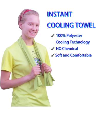 Rose Pink Cooling Towel for Neck & Face - 15.7 x 43.3 inches | Quick Dry Sweat Towel for Hot Weather, Gym, Fitness, Camping & Yoga - Buy Online on GoSupps.com