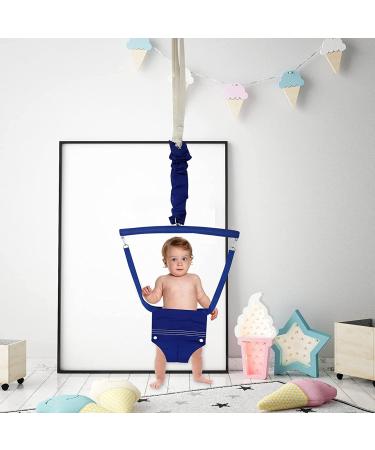 NUOBESTY Baby Door Jumper Bouncer Swing Exerciser Stand for Toddler 6-24 Months - Blue - Buy Online on GoSupps.com