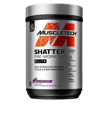 Muscletech Shatter Pre-Workout Elite Glacier Berry 1.01 lbs (459 g)