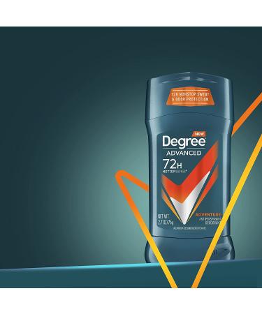 Degree Men Adventure Antiperspirant - 2.7 oz (Pack of 4) | MotionSense Technology | Fresh Scent - Buy Online on GoSupps.com