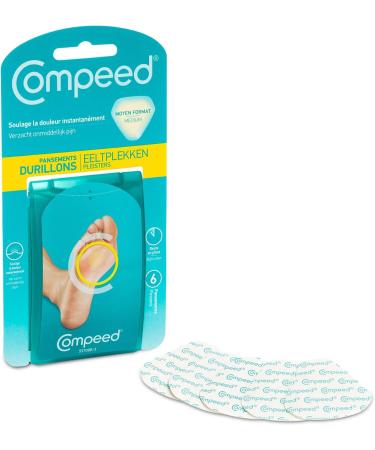 Compeed Corneal Plaster Medium Hydrocolloid Patch - 6-Pack for Strong Feet | Fast International Shipping - Buy Online on GoSupps.com