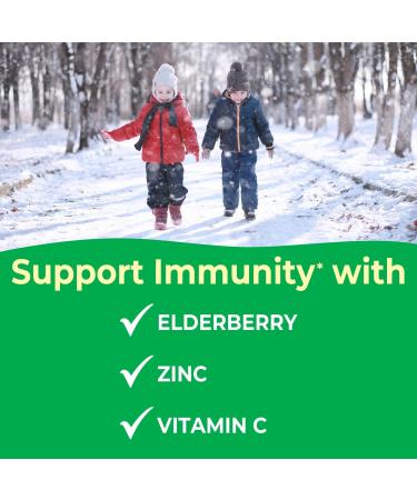 VitaWorks Kids Elderberry With Zinc and Vitamin C - Immune Support Supplement Chewable Tablets - Tasty Natural Mixed Berry Flavor - Vegan Vegetarian Gluten Free Non-GMO for Children 120 Chewables - Buy Online on GoSupps.com