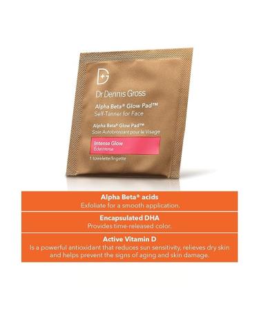 Dr Dennis Gross Alpha Beta Glow Pad Intense Glow for Face: for Dull Skin Lacking Radiance & Glow  (20 Towelettes) - Buy Online on GoSupps.com