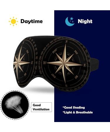 Compass Sleep Mask - Adjustable Blindfold for Men and Women | Blocks Light for a Restful Night's Sleep | Perfect for Travel and Napping - Buy Online on GoSupps.com