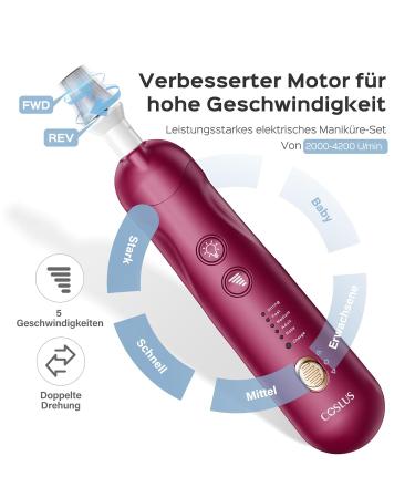 Upgrade Your Nail Care: 9-in-1 Wireless Pedicure Manicure Set with LED Light & 5 Speed Electrical Nail Miller Perfect for Hand & Foot Care - Buy Online on GoSupps.com