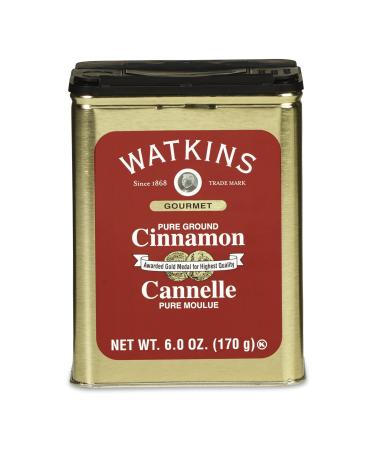 Watkins Gourmet Spice Tin, Pure Ground Cinnamon, 6 oz. Tin, 1-Count
