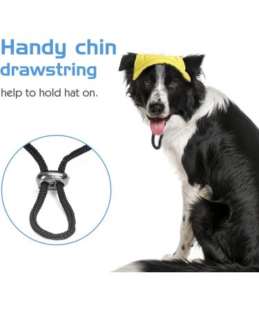 Pawaboo Dog Baseball Cap - Adjustable Sun Protection Hat for Dogs with Ear Holes - Large Yellow Cap for Pets - Buy Online on GoSupps.com