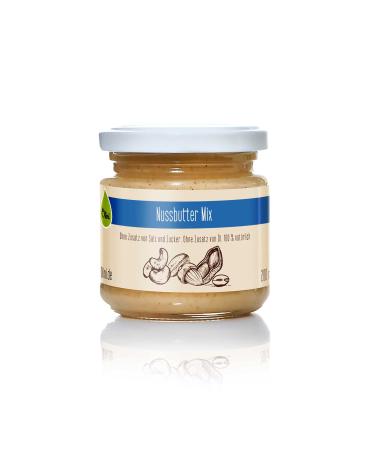 Olini smooth nut butter mixture Olaby-cashew almond combination 1 glass x 200 ml 100% naturally without added salt without added sugar without palm oil vegan-friendly snack