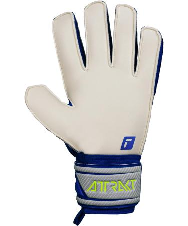 Reusch Unisex Goalkeeper Gloves for Adults - Men's Attract - Outdoor Seam Cut All Field Surfaces - Blue/Gray Size 8.5 - Buy Online on GoSupps.com