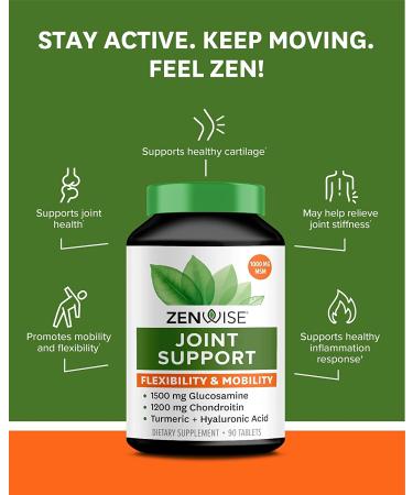 Zenwise Joint Support Supplement - 90 Tablets | Enhance Mobility & Joint Health - Buy Online on GoSupps.com