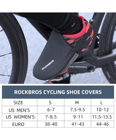 ROCKBROS Waterproof Cycling Overshoes | Windproof Bicycle Shoe Covers for Men (Size 44-46) - Ultimate Winter Protection - Buy Online on GoSupps.com