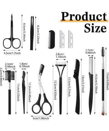 DIVINA VITAE 9-in-1 Eyebrow Grooming Kit | Eyebrow Razor Scissors Trimmer & Tools for Flawless Brows - Shop Internationally - Buy Online on GoSupps.com