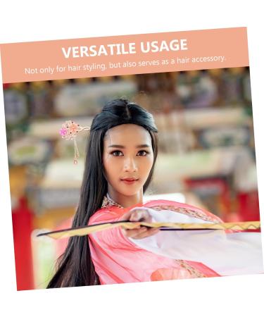 Mikinona vintage hair stick classical modeling bun China hair claw clips Hair up Miss Opal Chopsticks flowers women's the flowers hair sticks for buns flower tassel hairpin - Buy Online on GoSupps.com