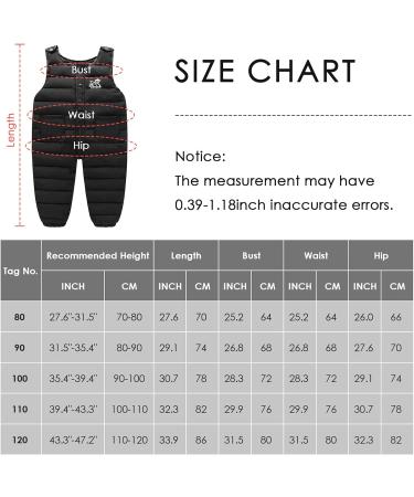 Panegy Kids Toddler Snow Pants - Water-Resistant & Insulated Bib Snowsuit for Winter | 9 Months - 6 Years | Black - Buy Online on GoSupps.com