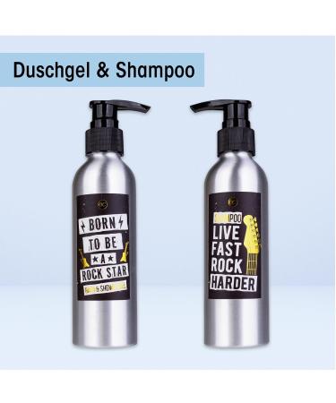 Accentra Metal Guitar Gift Set - Shower Gel Body Lotion Soap & Towel | Unique Gift for Mother's Day Father's Day Birthdays & Easter - Buy Online on GoSupps.com