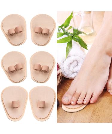 ANCIRS 6 Pieces Toe Straightener Cushions Pads Toe Splint Regulator Corrector Support for Crooked Toes Hammer Toes Claw Toes and Overlapping Toes