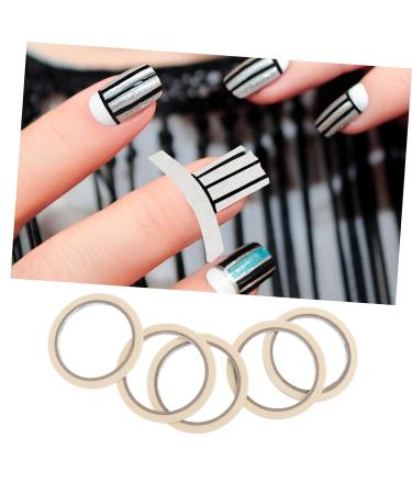 Housoutil 5pcs Professional Masking Tape Nail Tape Nail Line Tape Nail Tips Tape Diy Nail Tip Tape Nail Striping Tape Nail Art Tape Nail Art Tips Stickers Diy Nail Sticker Tool Nail Polish - Buy Online on GoSupps.com