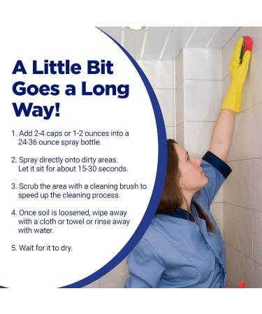 Super Concentrated Commercial Bathroom & Grout Cleaner - Watermelon Scent 32 fl oz Yields up to 8 Gallons - Tough on Stains & Grime Ideal for Kitchen & Tile - Buy Online on GoSupps.com