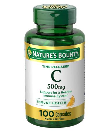Nature's Bounty Time Released Vitamin C 500 mg 100 Capsules