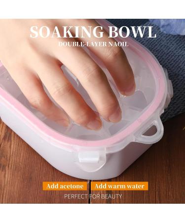 Nail Soaking Bowl Set for Gel Polish, Dip Powder & Cuticle Care - Manicure Tools Included - Buy Online on GoSupps.com