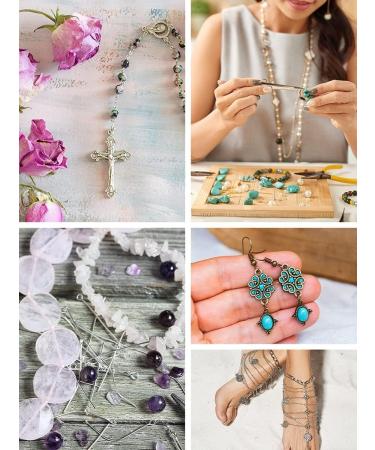 Mandala Crafts 600 PCs Stainless Steel Open Eye Pins for Jewelry Making - Bead Eye Pins for Earrings, Necklaces, Bracelets - 30mm, 40mm, 50mm - Buy Online on GoSupps.com