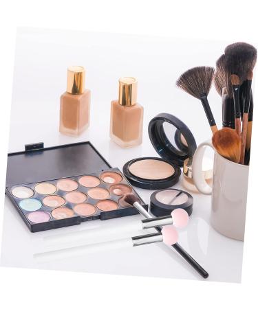 FRCOLOR Eye 10 Pcs Concealer Brush Set - Wooden Handle Lip Brushes & Non-Latex Makeup Sponge for Flawless Application | International Shipping Available - Buy Online on GoSupps.com