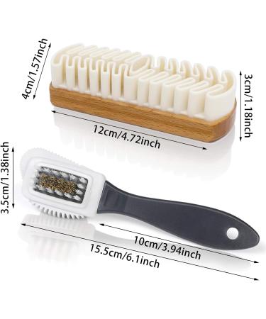 Suede Shoe Cleaner Kit - Hard-Wearing Crepe Brush with Rubber Eraser for Nubuck & Leather - Buy Online on GoSupps.com