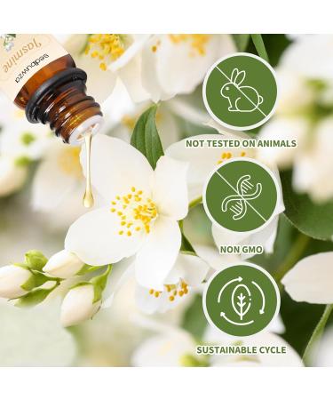 Sedbuwza Gardenia Jasmine Essential Oil Set - 2 x 10ml for Diffuser Aromatherapy Soap & Candle Making - Buy Online on GoSupps.com