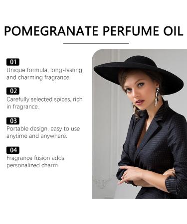 Pheromone Roll-on Perfume Pomegranate Perfume Oil Portable Long Lasting Natural Fresh Dating Fragrance Exquisite Aroma in A Portable and Elegant Form - Buy Online on GoSupps.com