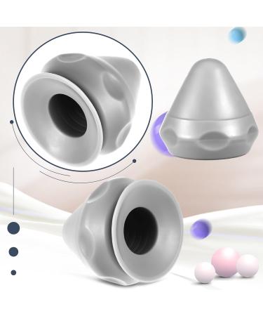 Euioovm Triggerpunkt P cker - Fascia Fitness Ball with Suction Cup for Muscle Pain Relief | Versatile Massage Device for Back Neck Arms & Shoulders - Gray - Buy Online on GoSupps.com
