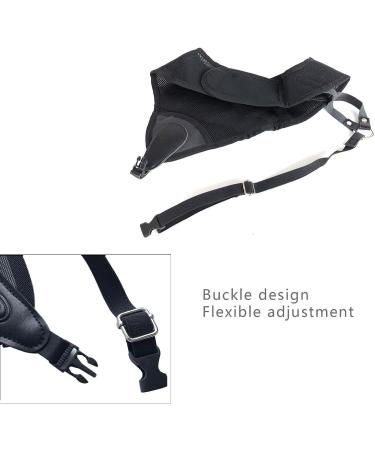 Archery Chest Guard - Upgraded Black Adjustable Nylon Mesh PU Protector for Men and Women | Free Size Hunting and Shooting Chest Protection - Buy Online on GoSupps.com
