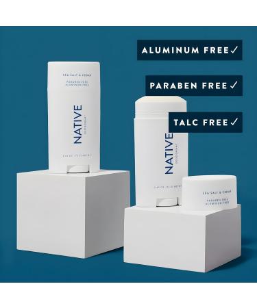 Buy Native Deodorant Sea Salt & Cedar - Aluminum Free for Men & Women 2.65oz (1 Pack) - International Shipping Available - Buy Online on GoSupps.com