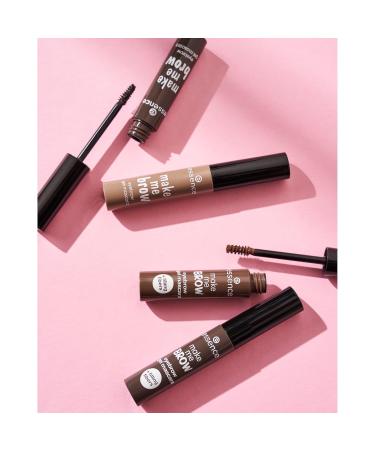 Essence Make Me Brow Eyebrow Gel Mascara No. 04 Ashy Brows - Vegan Fibers for Defining Brown Eyebrows (3.8ml) - Buy Online on GoSupps.com