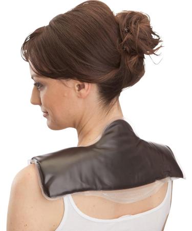 Moor Neck Warming Cushion | Natural Moss Filling | 8H Rheumatism Therapy | Comfy Neck Pillow | Fango Compress - 39x37x3 cm Black - Buy Online on GoSupps.com