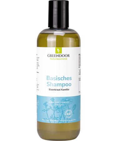 GREENDOOR Natural Verbena Shampoo 500ml for damaged hair, sulfate/silicone/preservative free, naturally not tested on animals, natural cosmetics
