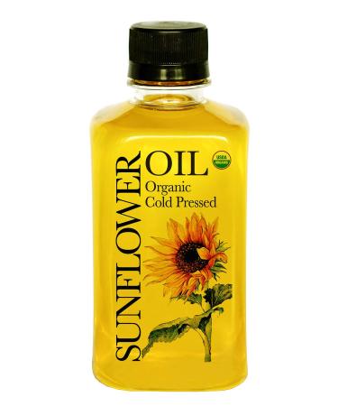 DAANA Organic Sunflower Oil for Skin: Extra Virgin  Cold Pressed (12 fl oz) 12 Fl Oz (Pack of 1)