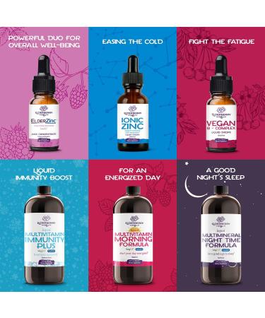 Vegan Liquid Ionic Zinc Glycinate Drops - Non-GMO Immunity & Metabolism Support - 4 oz - Buy Online on GoSupps.com