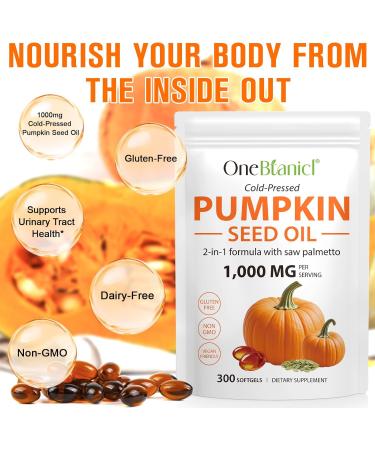 MXCZBSM Pumpkin Seed Oil with Saw Palmetto Capsules 2 in 1 Pumpkin Seed Oil Capsules for Hair Growth Non-GMO Cold Pressed Supports Hair Urinary Bladder & Prostate Health 300 Softgels - Buy Online on GoSupps.com