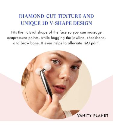 Vanity Planet Defina Contour & Define Massaging Roller | Enhance Blood Flow & Reduce Fine Lines with V-Shaped Facial Roller - Buy Online on GoSupps.com